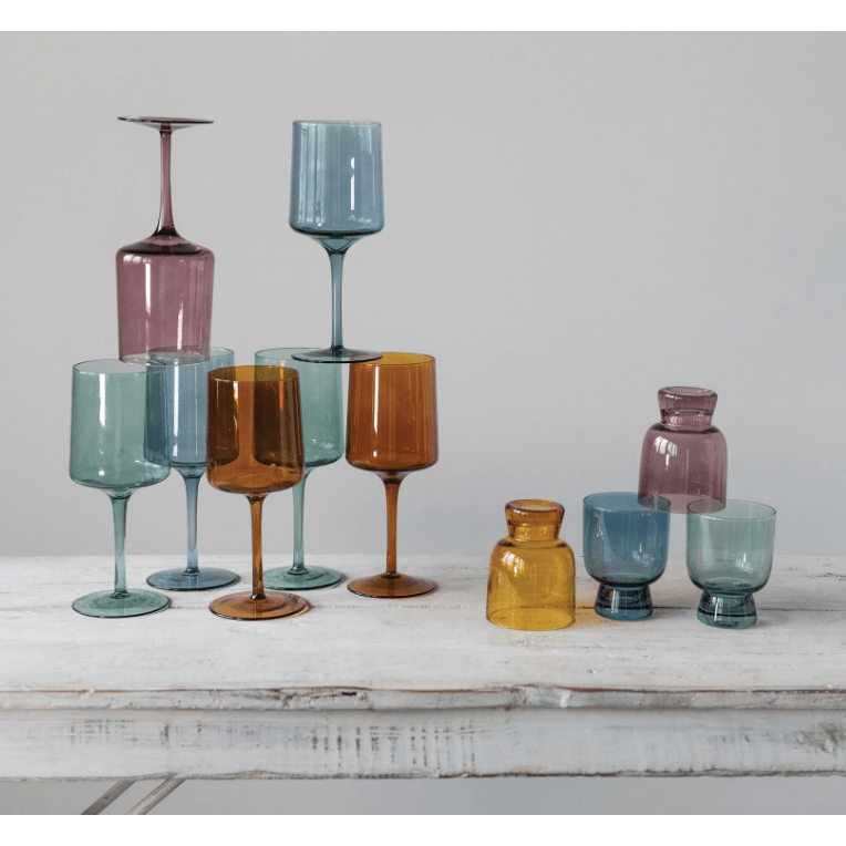 14 oz Stemmed Wine Glass | Set of 4 - Something Splendid Co.