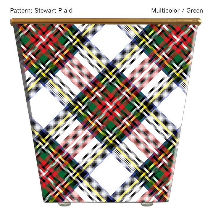 Striped Plaid Cachepot Candle