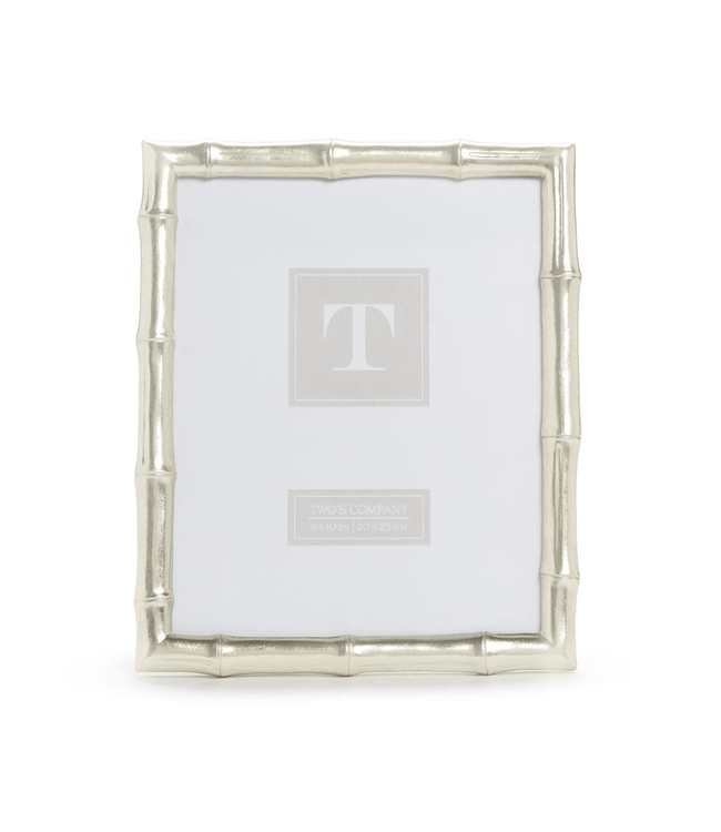 8x10 Silver Bamboo Photo Frame - Something Splendid Co.