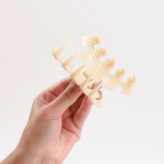 Almond Beige Medium Hair Clip - Something Splendid Co.