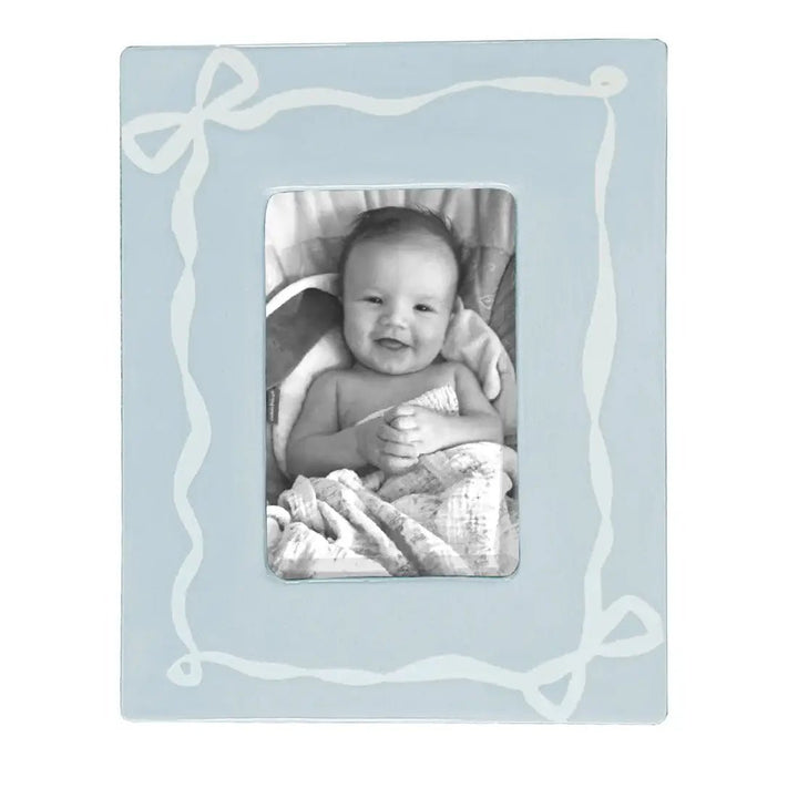 Bow Photo Frame: Hydrangea Light Blue - Something Splendid Co.