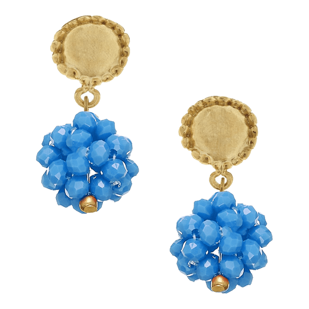 Carolina Cluster Earrings | Blue - Something Splendid Co.