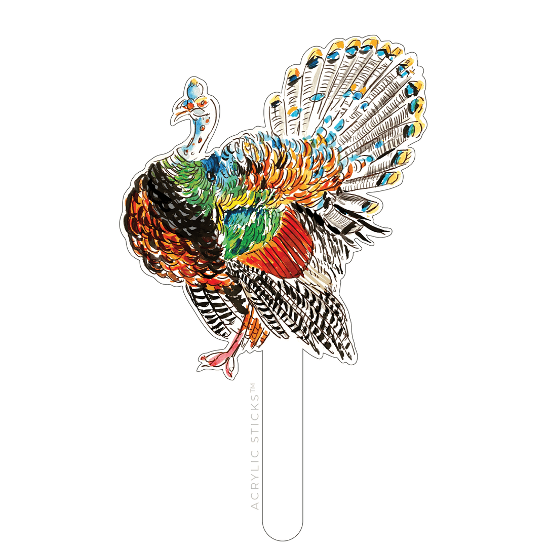 CLASSIC TURKEY ACRYLIC CAKE TOPPER - Something Splendid Co.