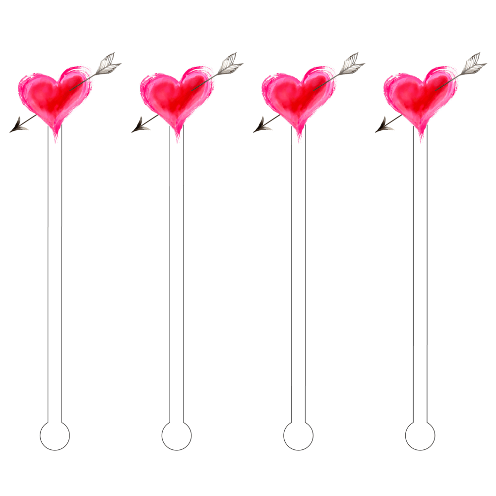 Drink Stir Sticks - Heart & Arrow - Something Splendid Co.