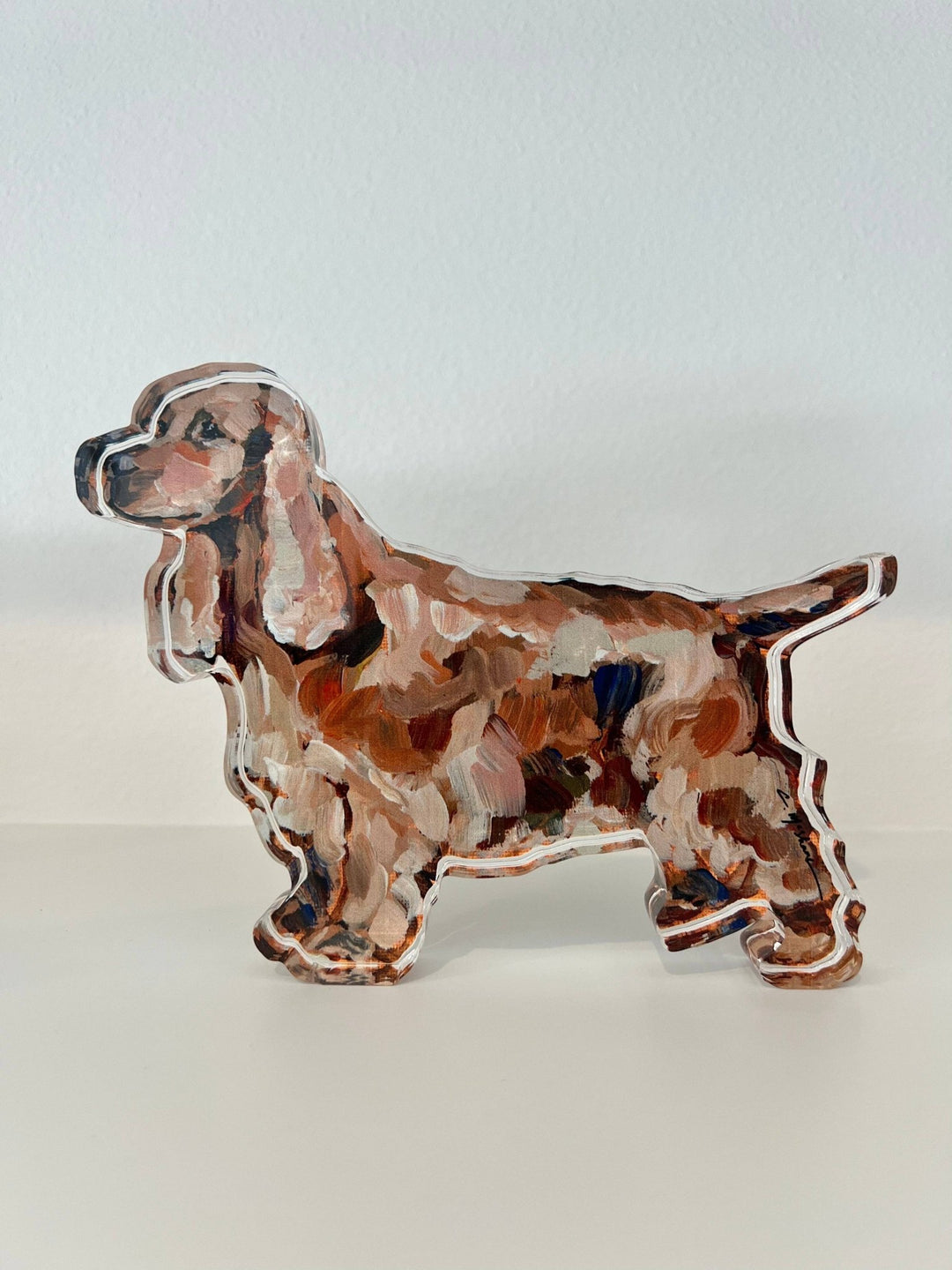 "English Cocker Spaniel" acrylic shelfie - Something Splendid Co.