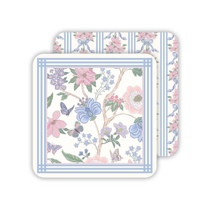 French Blue Chloe Square Coaster - Something Splendid Co.