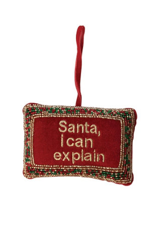 Handmade Beaded Velvet Pillow Ornaments, 4 Styles - Something Splendid Co.