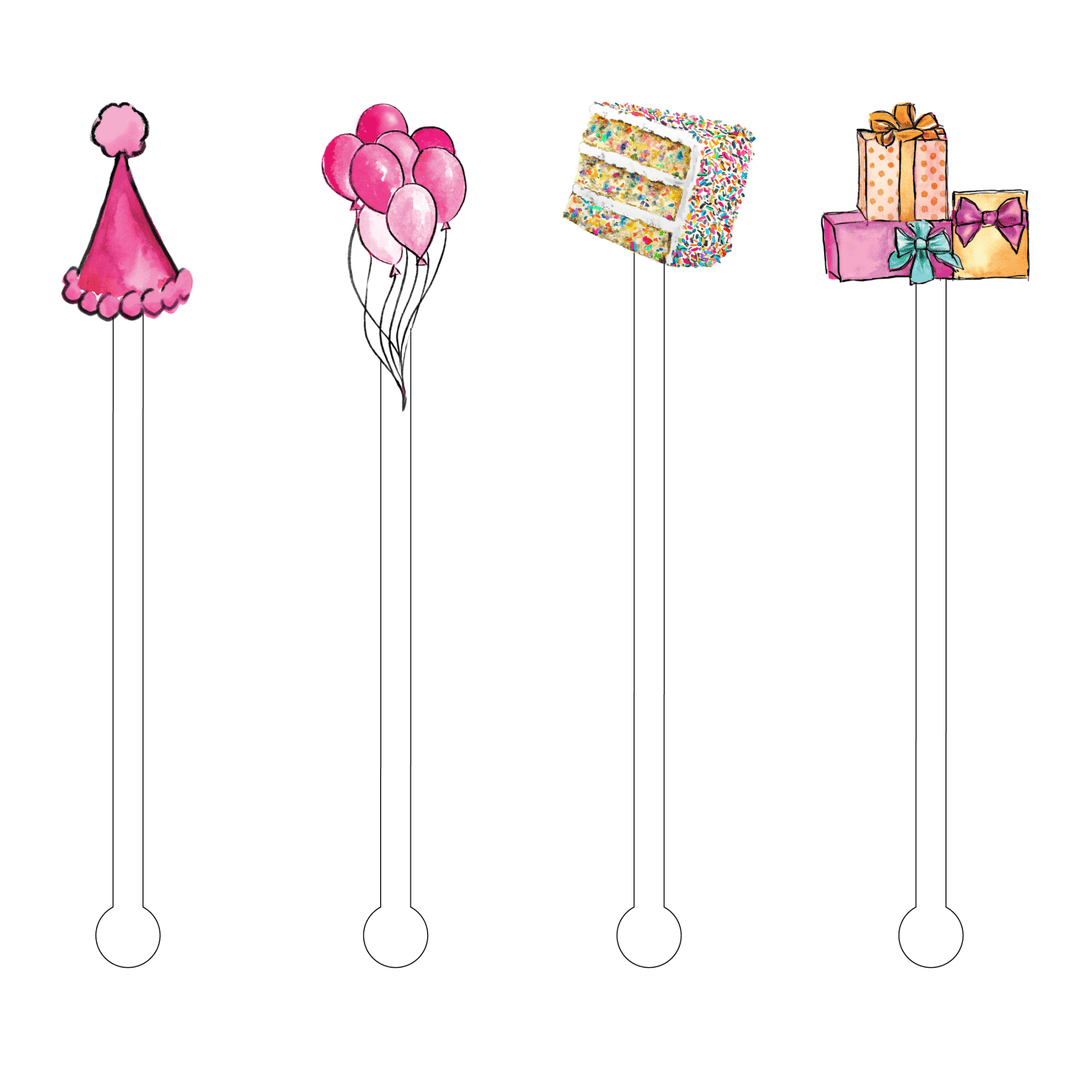 Happy Birthday Stir Sticks - Something Splendid Co.