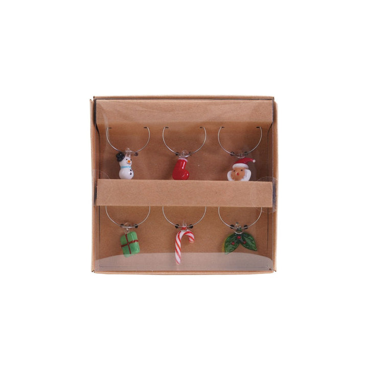 Holiday Icon Glass Charms, Set of 6 - Something Splendid Co.