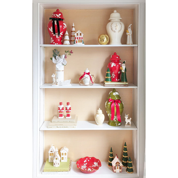 Holiday Red Nutcracker with Gold Accents