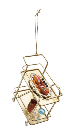 Metal Bar Cart Ornament, 4 Styles - Something Splendid Co.