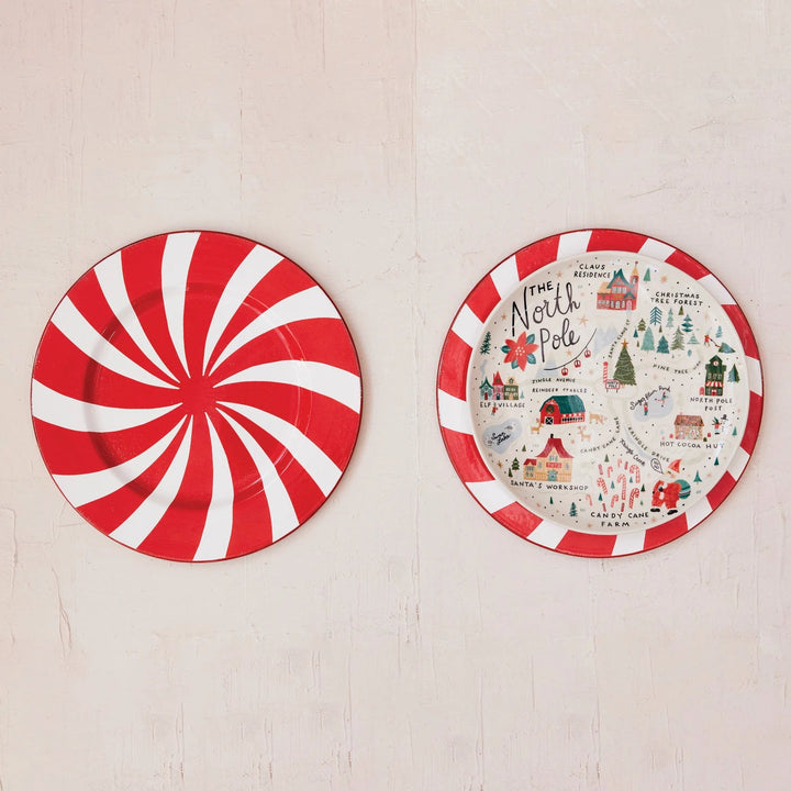 North Pole Stoneware Plate - Something Splendid Co.