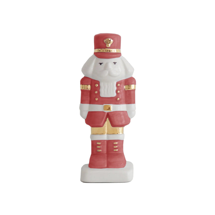 Holiday Red Nutcracker with Gold Accents