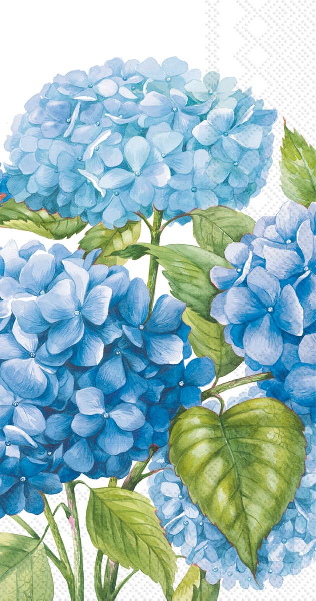 Paper Guest Towels 16 count Sea of Pink Blossoms WhiteBlue - Something Splendid Co.