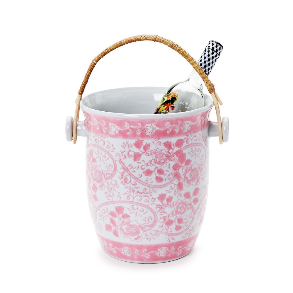 Pink Chinoiserie Cooler Bucket - Something Splendid Co.