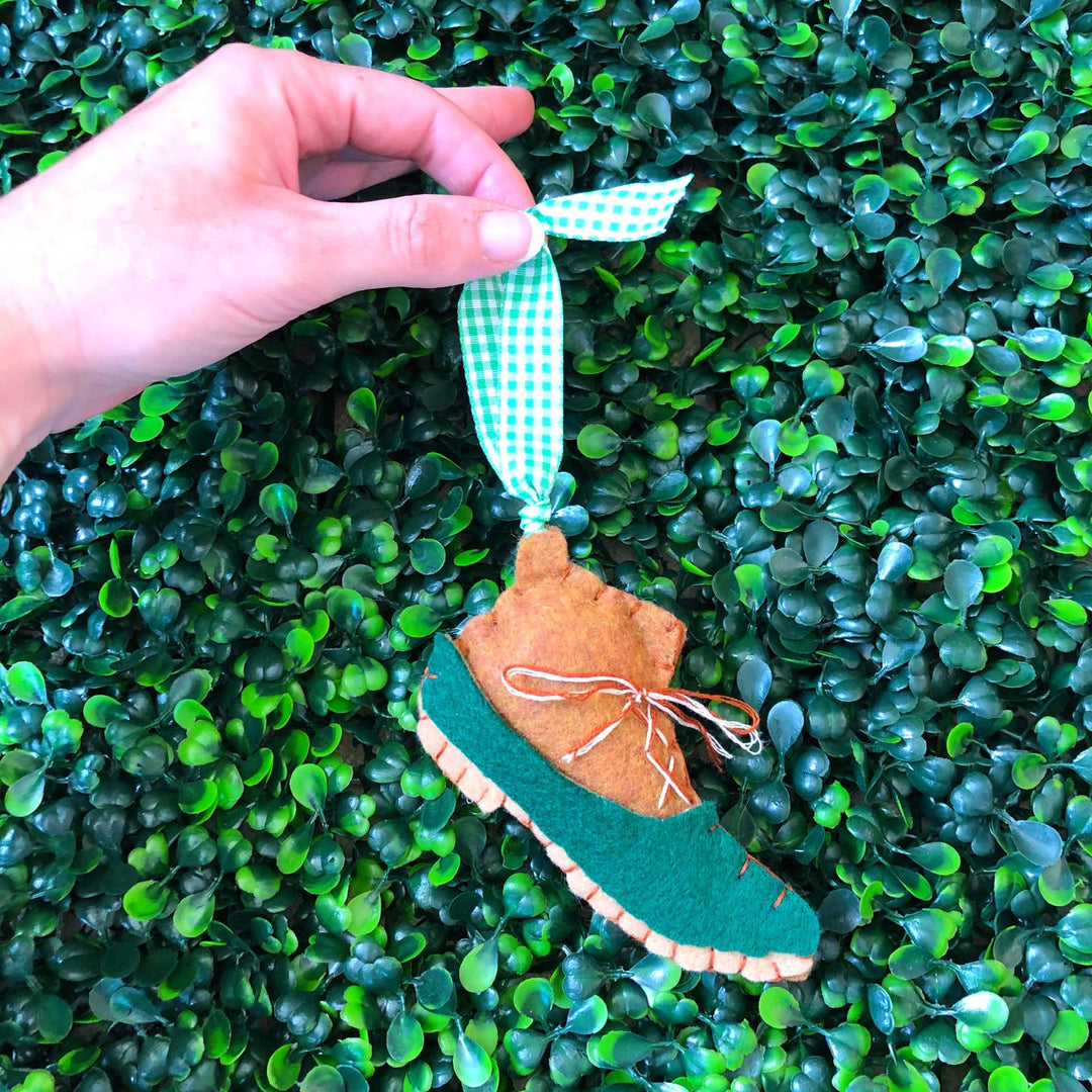 Preppy Duck Boot Felt Ornament - Something Splendid Co.