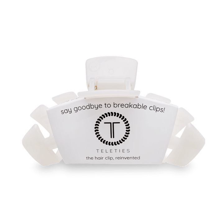 Unbreakable Coconut White Large Hair Clip - Something Splendid Co.