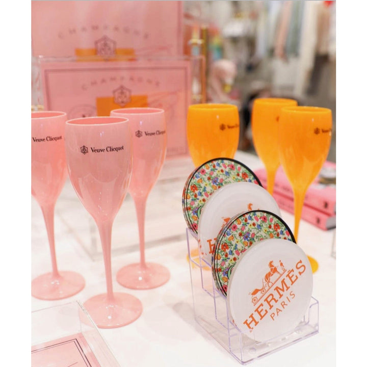 Veuve Champagne Flute | Pink - Something Splendid Co.