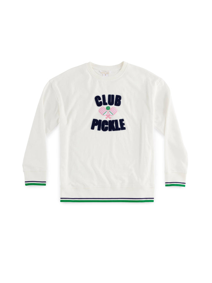 "CLUB PICKLE" SWEATSHIRT, IVORY