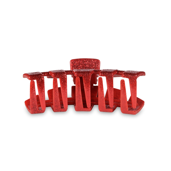 Classic Red Glitter Medium Hair Clip