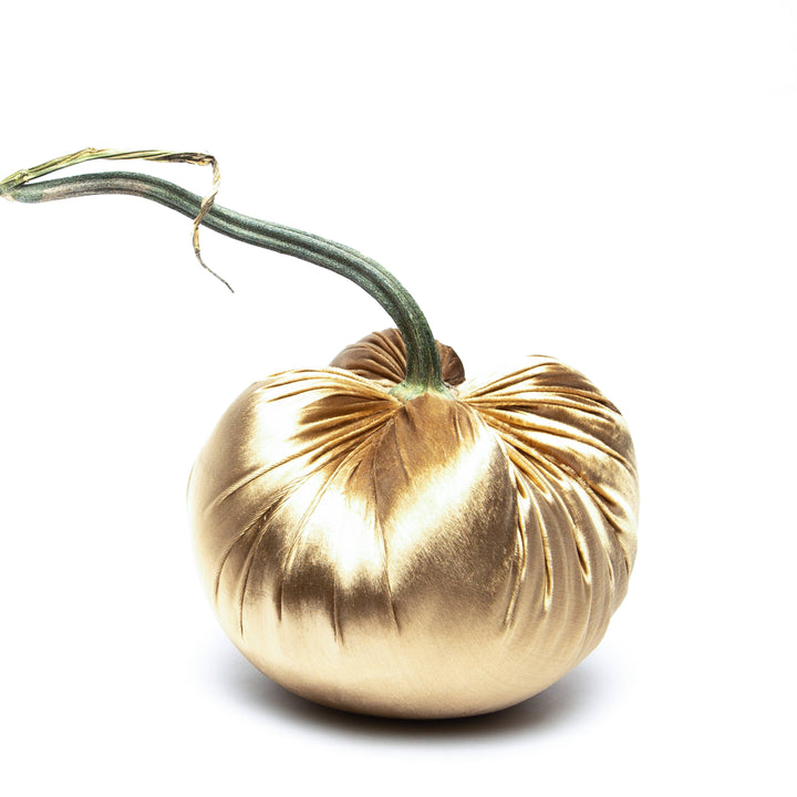Brass Silk Velvet Pumpkin