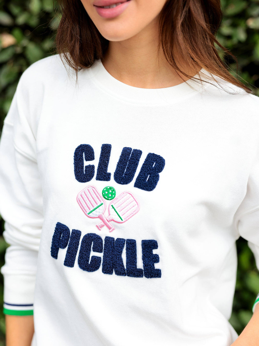 "CLUB PICKLE" SWEATSHIRT, IVORY