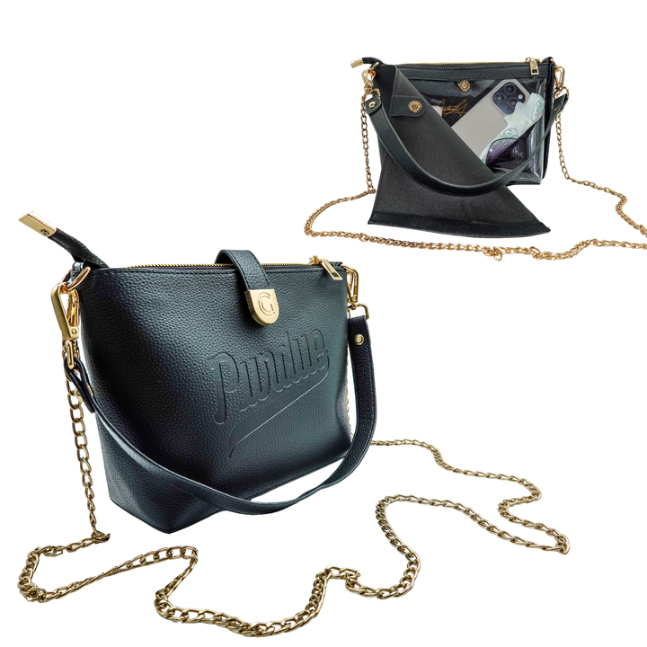 Caitie G Purdue Black Pebble Bag