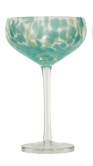 10oz. Blown Stemmed Confetti Champagne/Coupe Glasses - 4 Styles - Something Splendid Co.