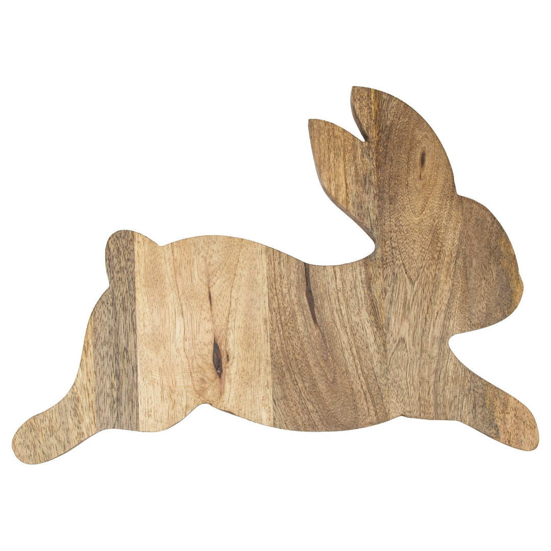 14" Long Bunny Mango Wood Cutting Board Easter - Something Splendid Co.