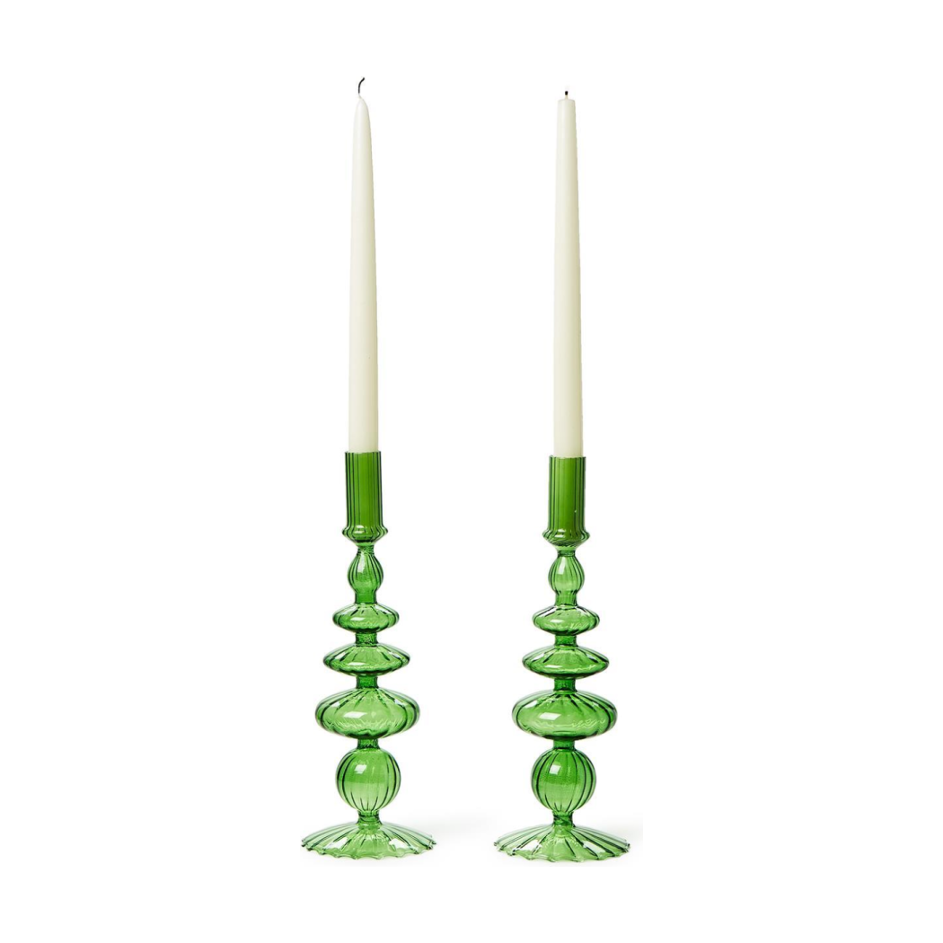 Glass Blown Candlesticks