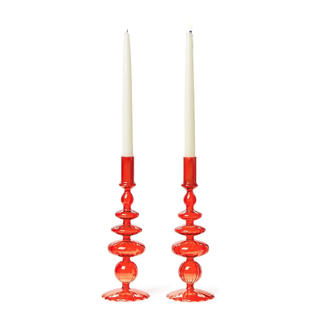 Glass Blown Candlesticks