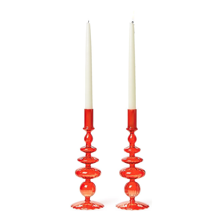 Glass Blown Candlesticks