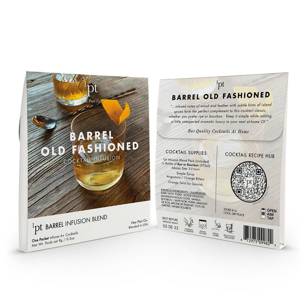 1pt Barrel Old Fashioned Cocktail Pack - Something Splendid Co.