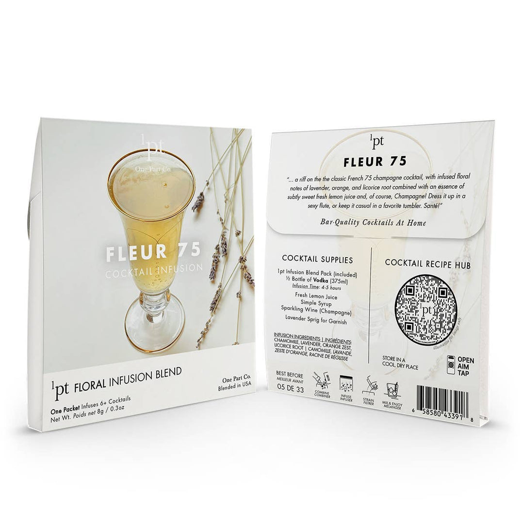 1pt Fleur 75 Cocktail Pack - Something Splendid Co.