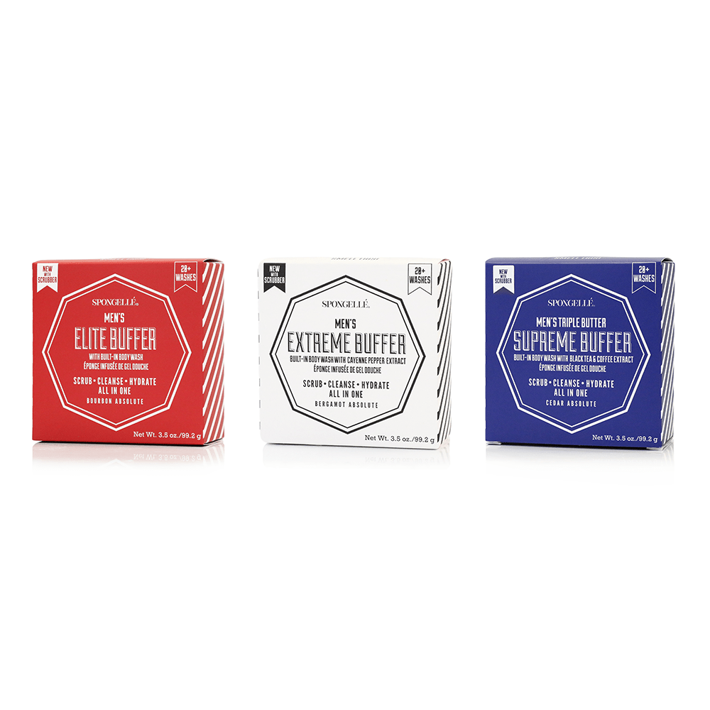 20+ Men's Red White & Blue Body Buffer Assorted Pack - Something Splendid Co.