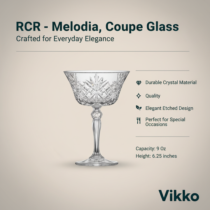 RCR - Melodia, Coupe Glass, 9 oz