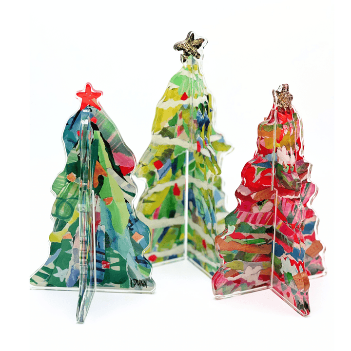 3 - D Adorned Christmas Tree Collection: Bright green - Something Splendid Co.