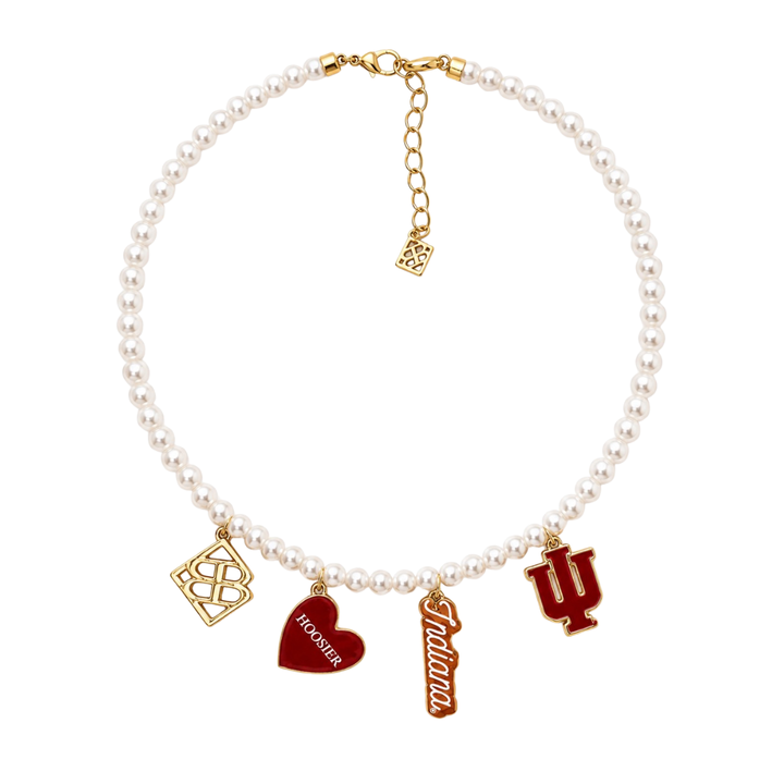 Indiana Pearl Charm Necklace