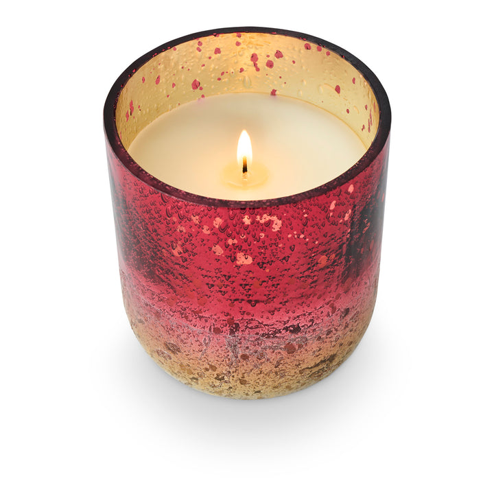 Cranberry Currant Small Radiant Glass Candle, view 2