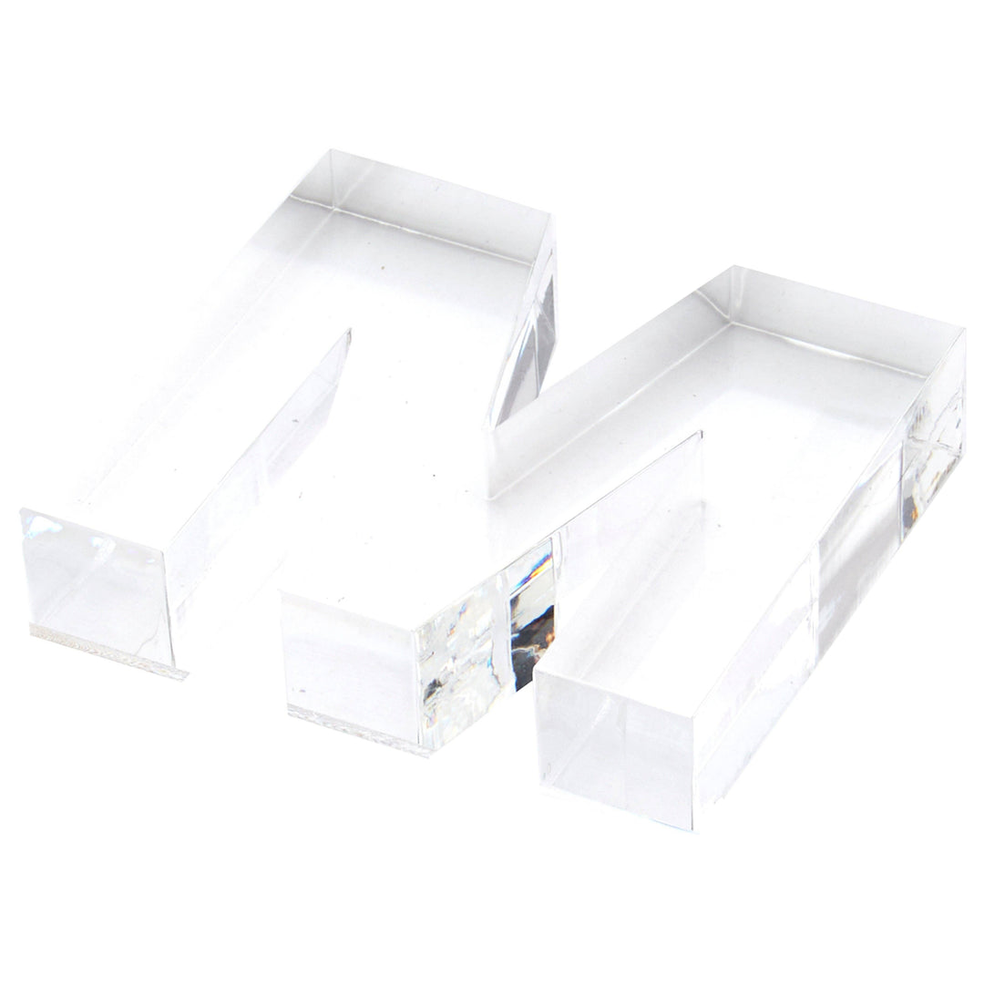 Clear M Acrylic Napkin Weight