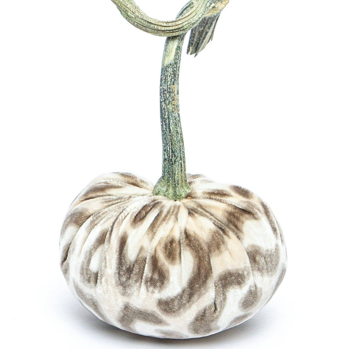 Snow Leopard Silk Velvet Pumpkin