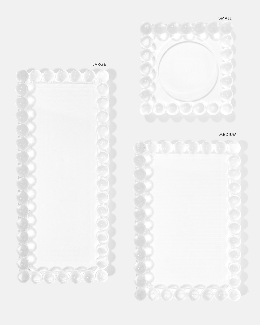 Medium Bubble Lucite Tray