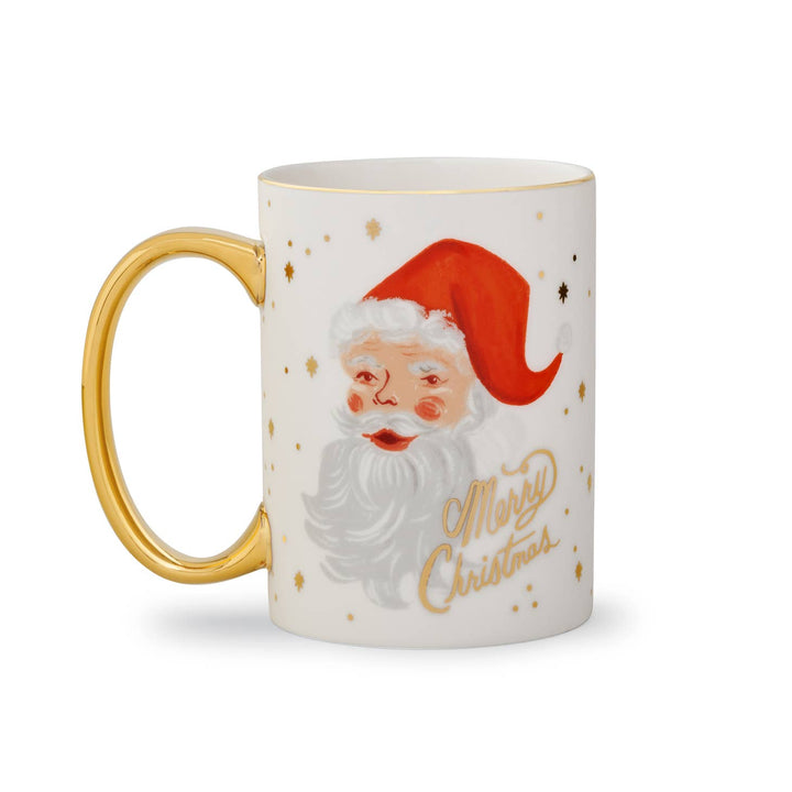 Winking Santa Porcelain Mug