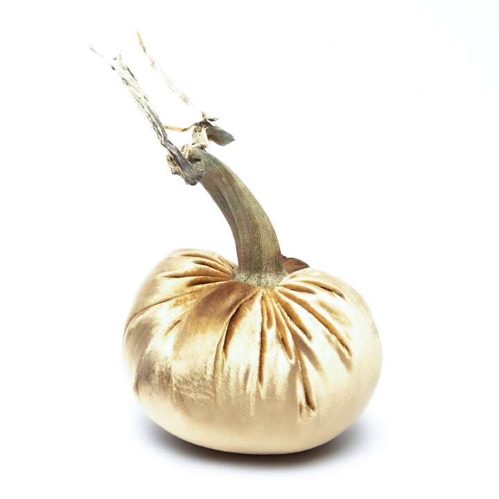 Brass Silk Velvet Pumpkin