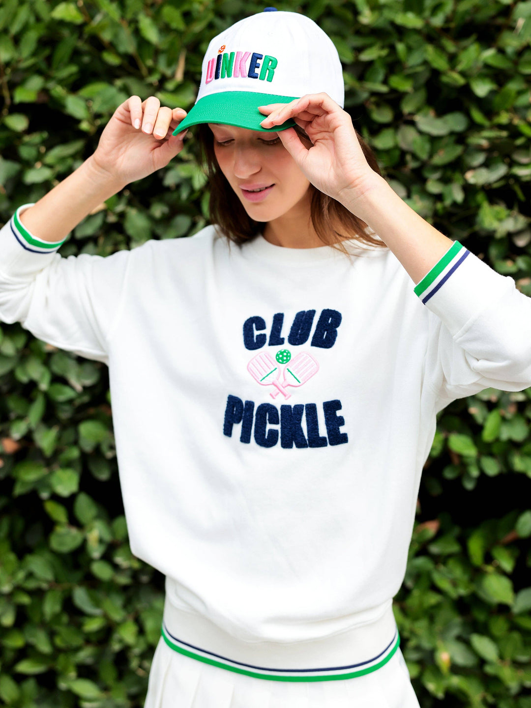 "CLUB PICKLE" SWEATSHIRT, IVORY