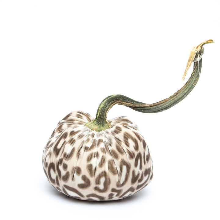 Snow Leopard Silk Velvet Pumpkin
