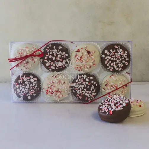 8pc Holiday Chocolate Covered Cookies - Peppermint - Something Splendid Co.