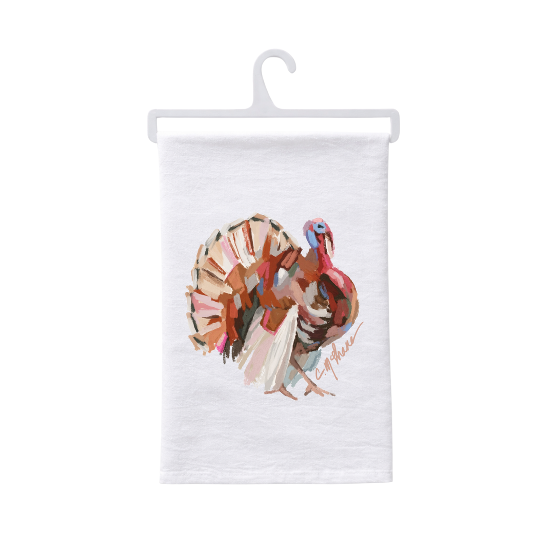 "Gobble Gobble" Turkey tea towel (pack of 4)