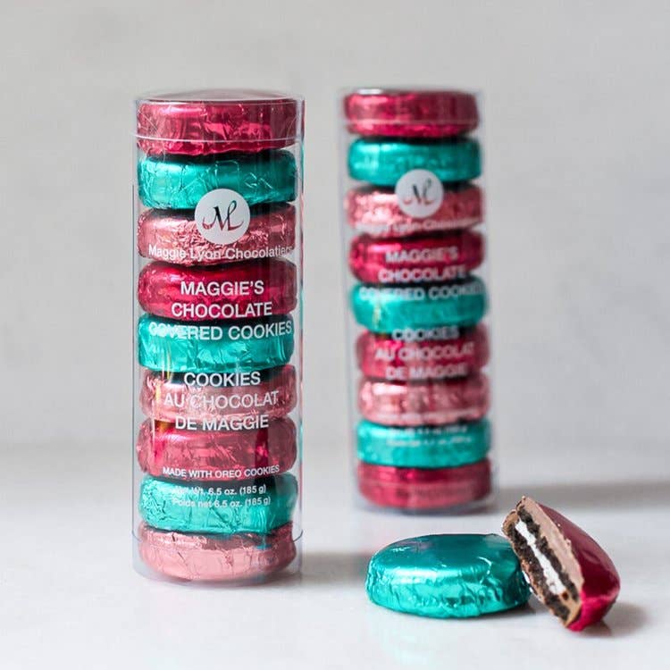 9pc Maggie's Chocolate Covered Cookies, Jewel Tones - Something Splendid Co.