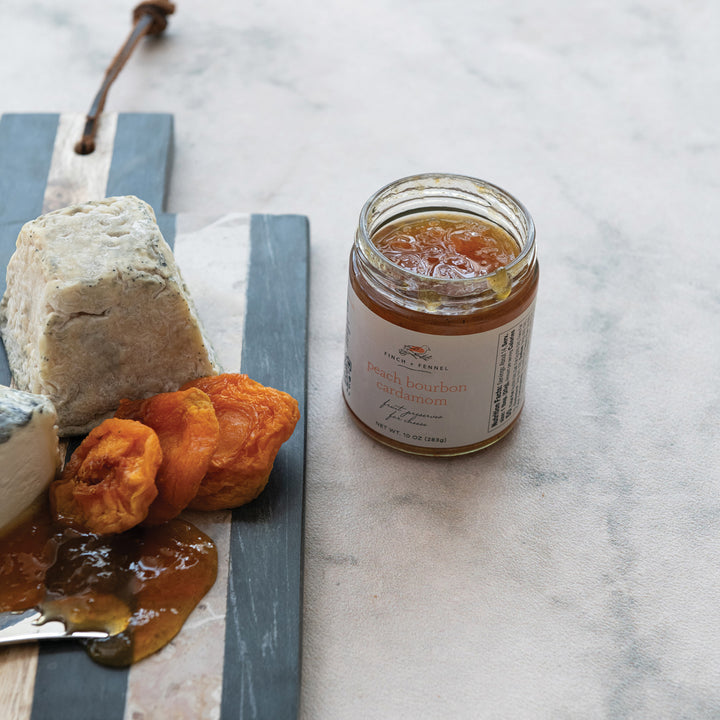 10 oz. Peach Bourbon Cardamom Fruit Preserves for Cheese, view 5
